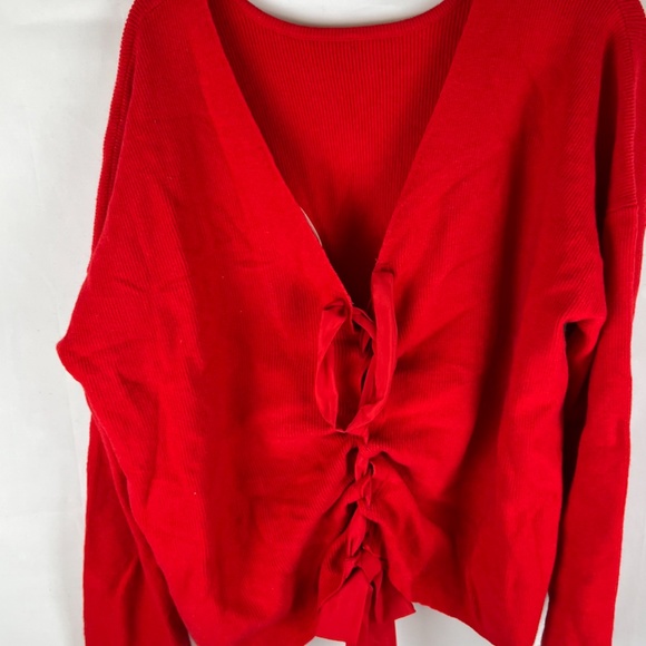 maison Jules lace up back sweater - Picture 5 of 10